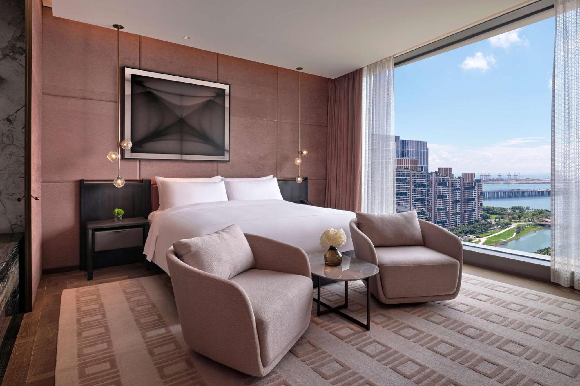 Conrad Shenzhen, The First Art Museum Hotel In Greater Bay Area With The Stunning Bay And Sunset View In The Hotel Terrace エクステリア 写真