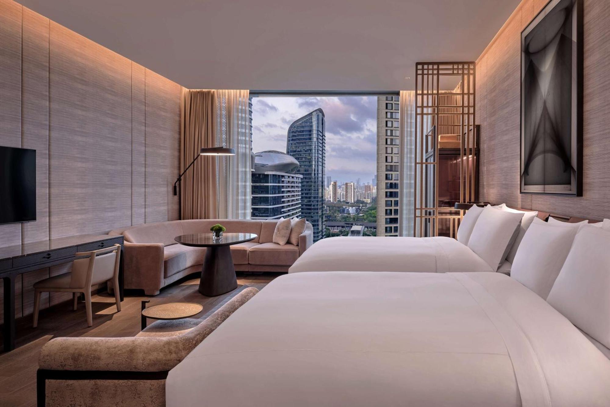 Conrad Shenzhen, The First Art Museum Hotel In Greater Bay Area With The Stunning Bay And Sunset View In The Hotel Terrace エクステリア 写真