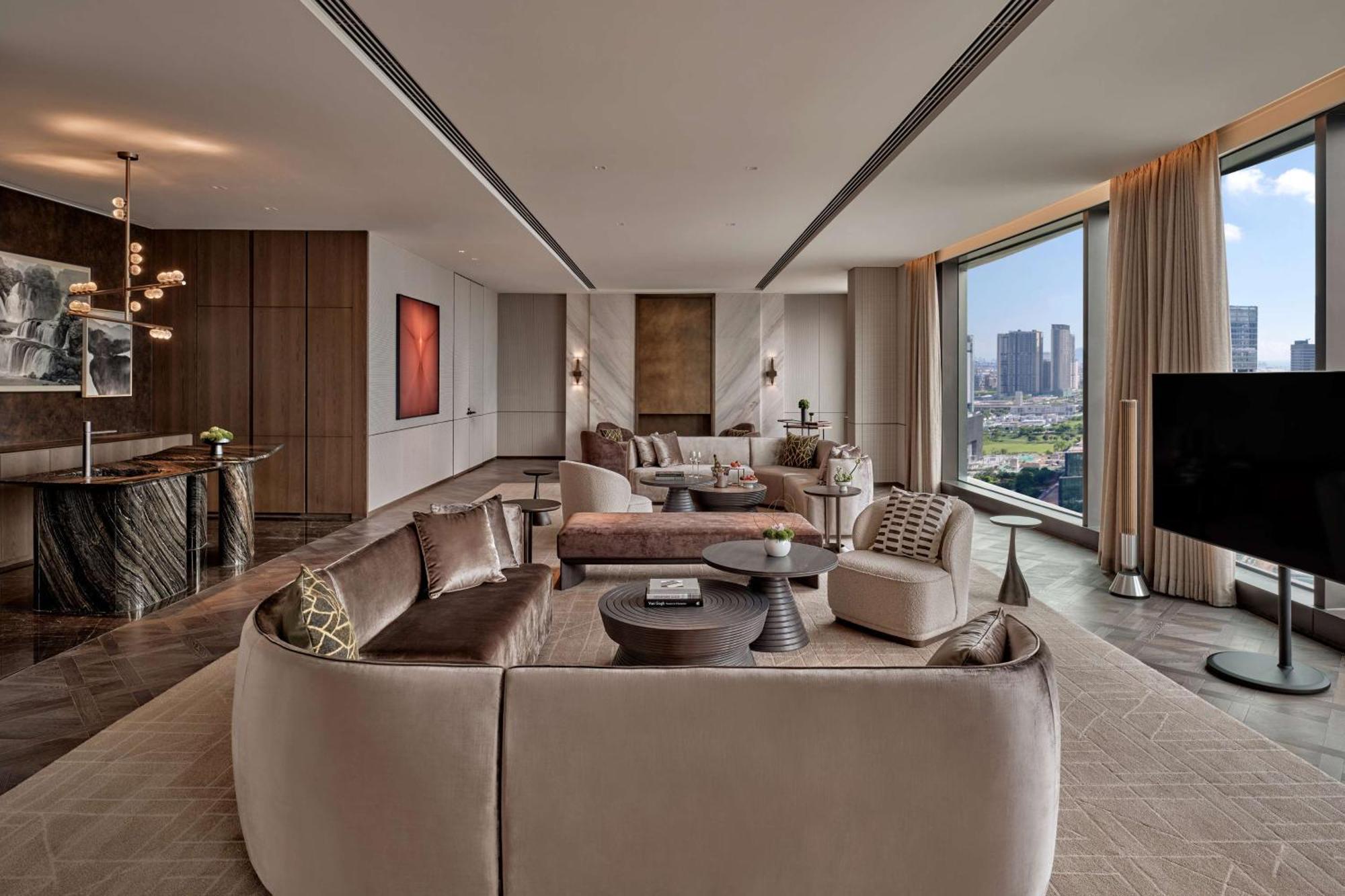 Conrad Shenzhen, The First Art Museum Hotel In Greater Bay Area With The Stunning Bay And Sunset View In The Hotel Terrace エクステリア 写真